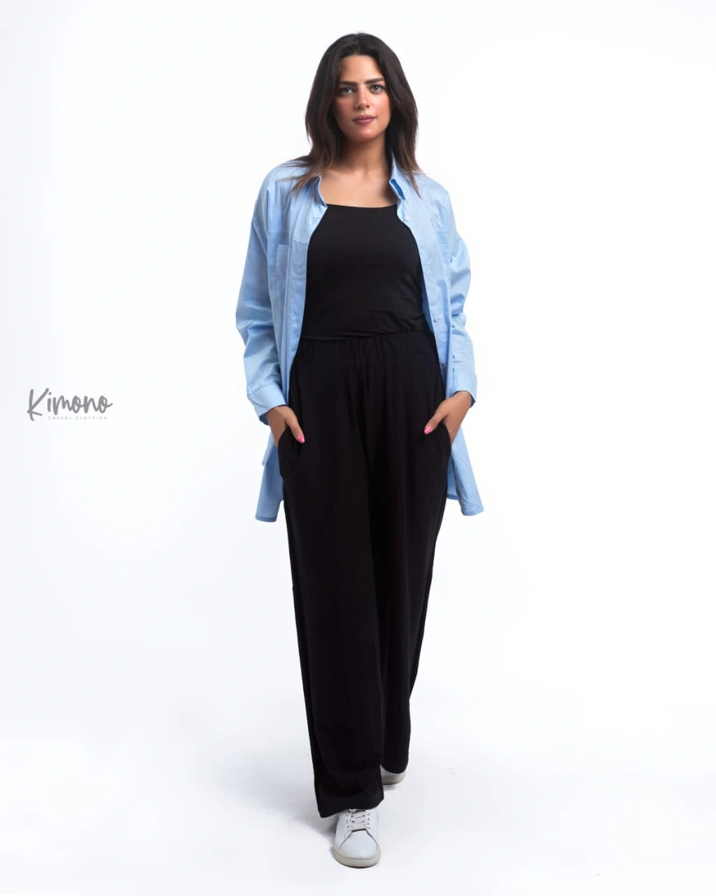 Kimono - Ribbed Cotton Pants