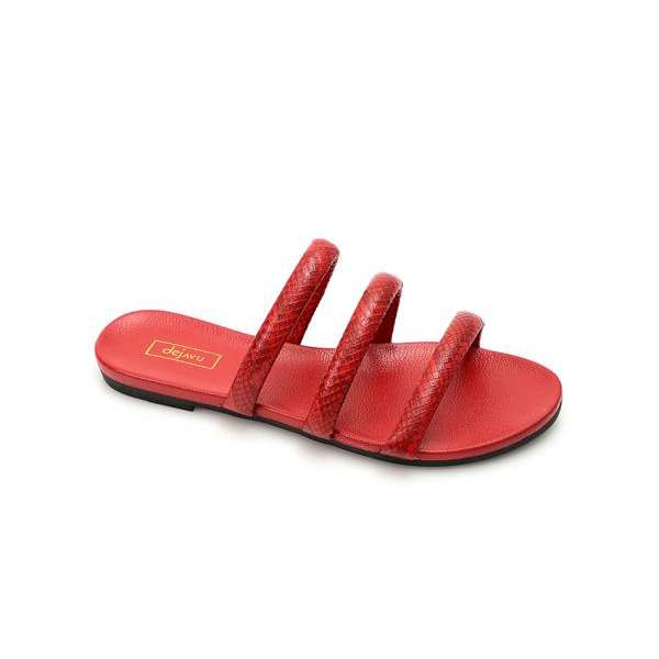 Dejavu - Strapped Flat Slipper
