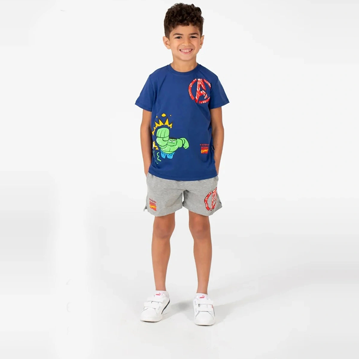 Leo-moda -kids-  summer pajamas-Marvel-boys