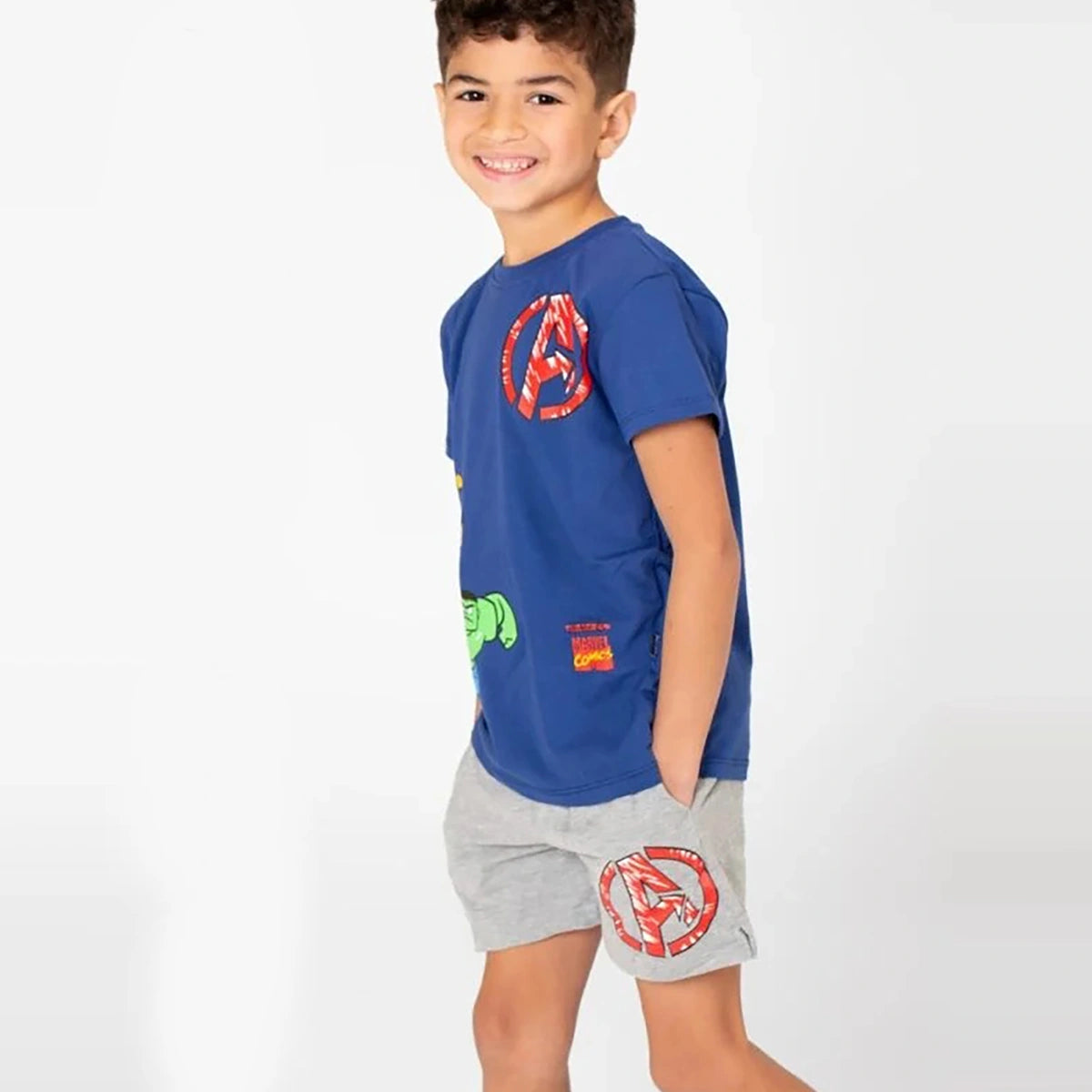 Leo-moda -kids-  summer pajamas-Marvel-boys