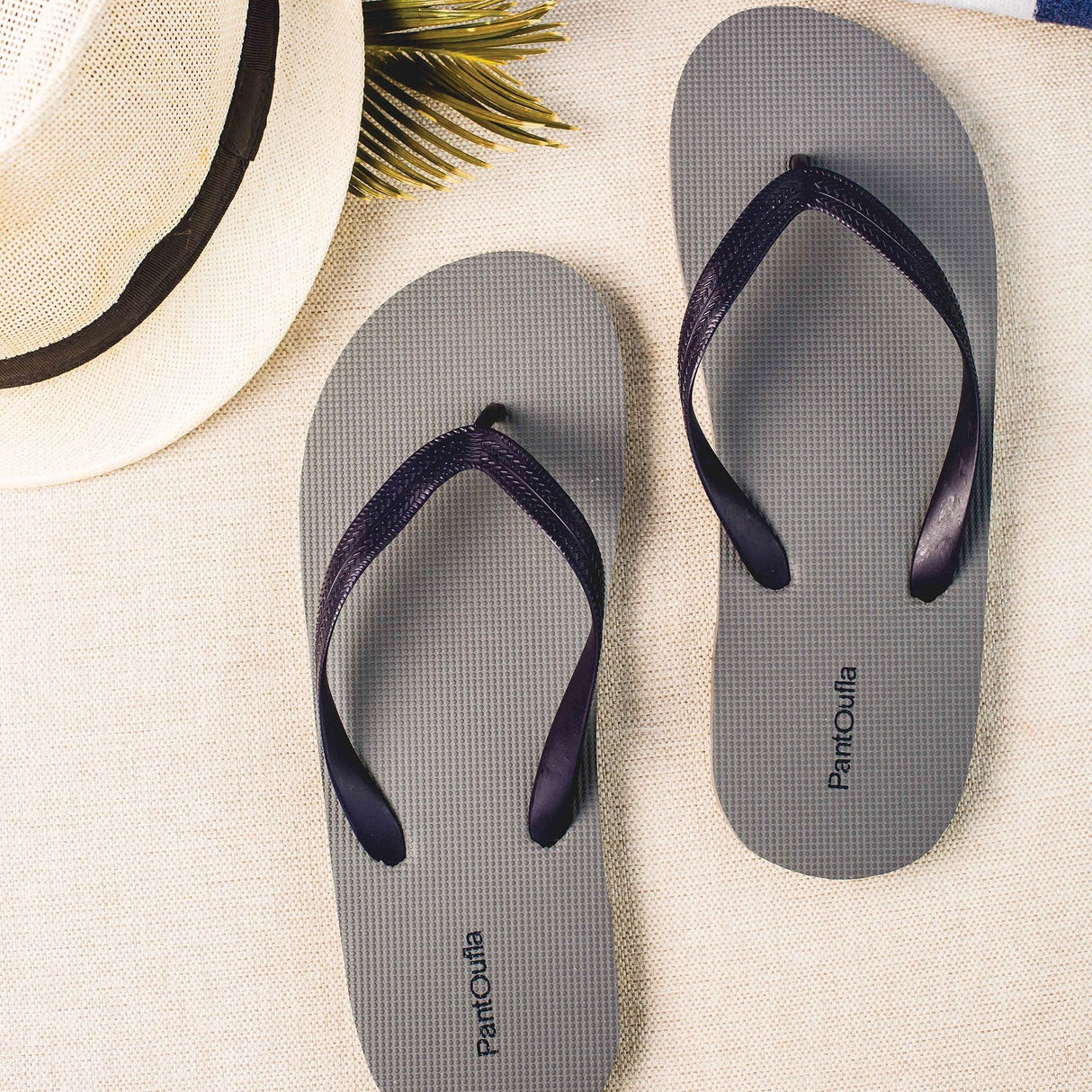 Men Summer Slippers Grey