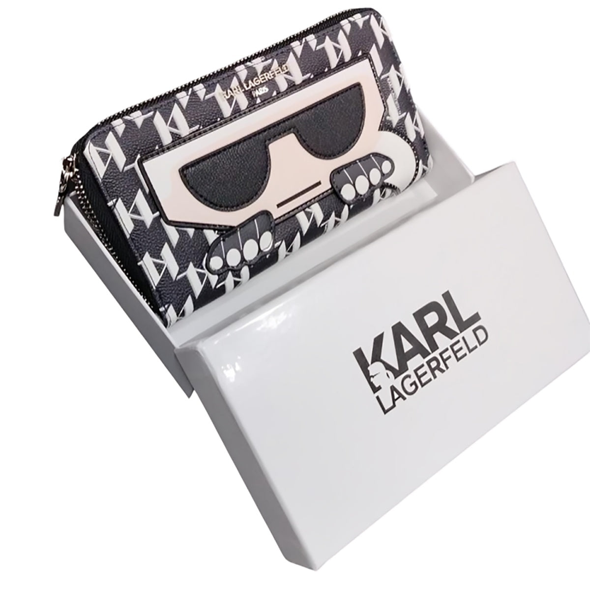 Karl Lagerfeld - Continental zip Karl wallet