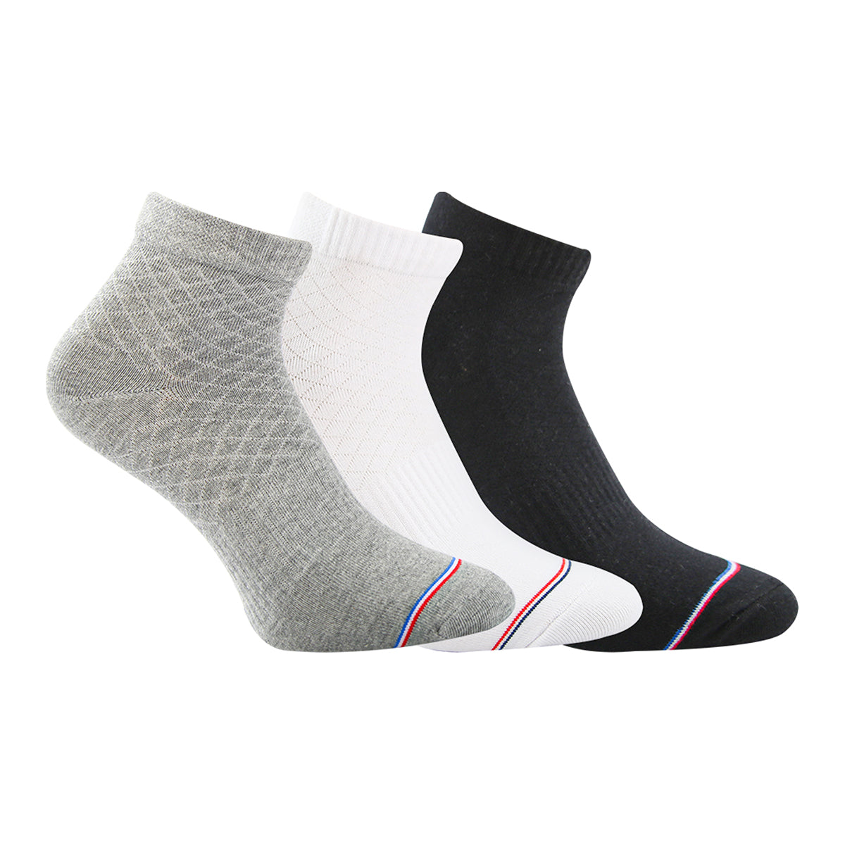 FUTURE FIT - A Pack Of 3 Pieces Plain Short Socks For Men