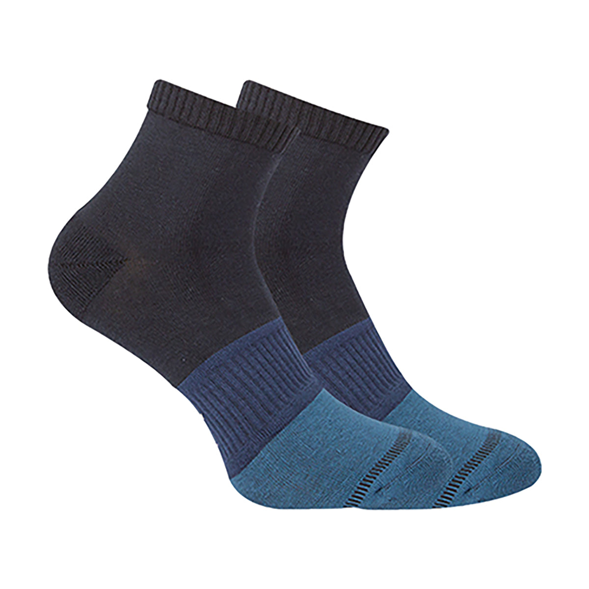 FUTURE FIT - Short Plain Socks Liner Heel And Toe MultiColoure For Men