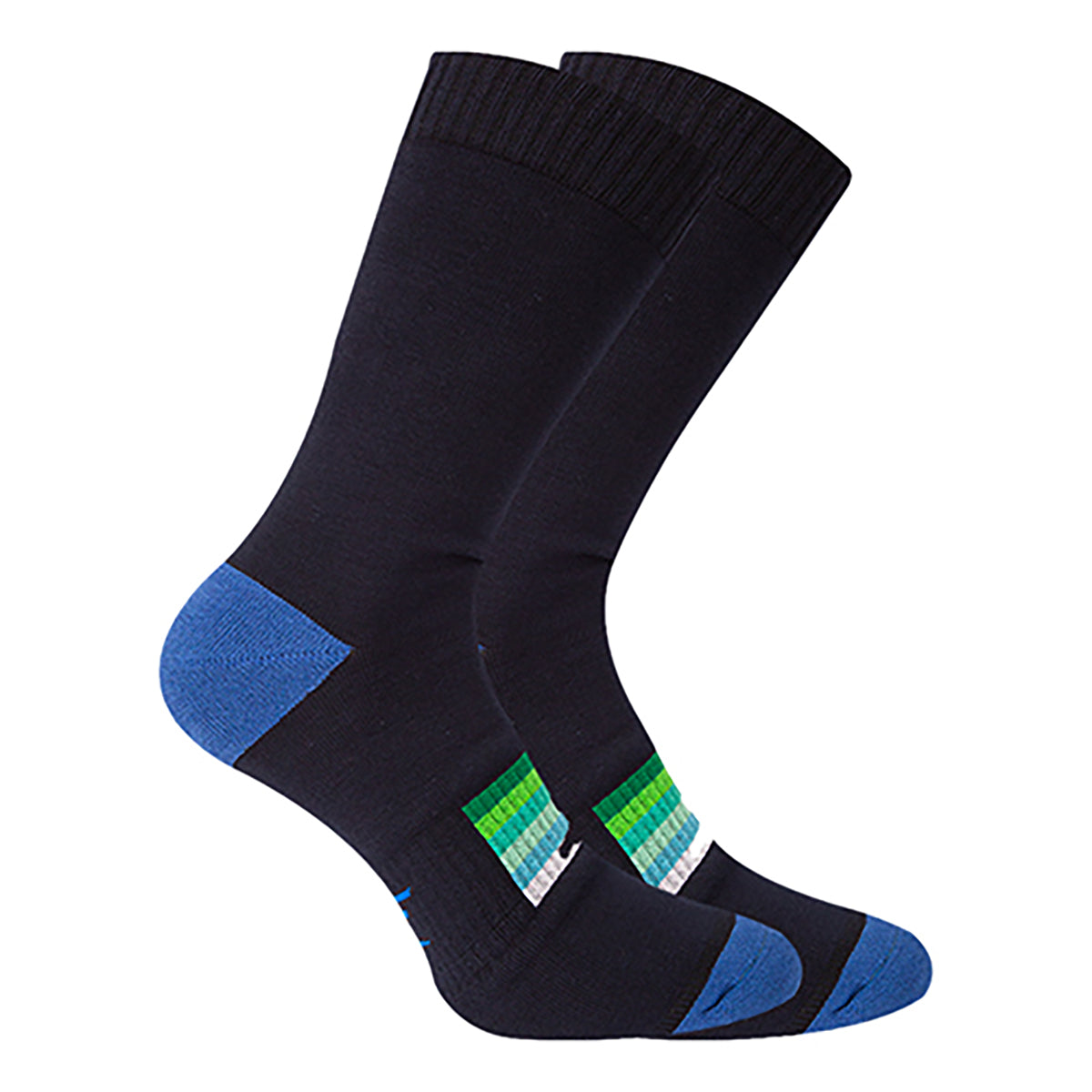 FUTURE FIT - Long Printed Socks Liner Heel And Toe MultiColoure For Men