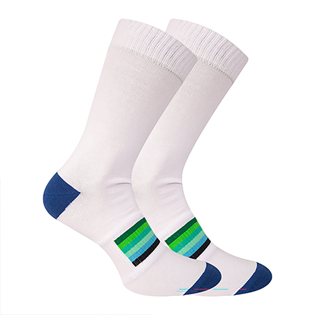 FUTURE FIT - Long Printed Socks Liner Heel And Toe MultiColoure For Men
