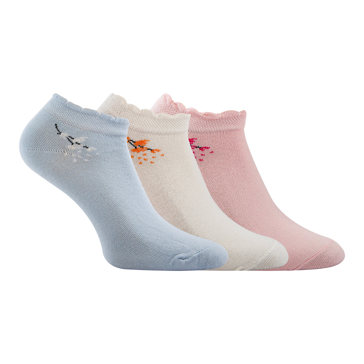 FUTURE FIT - A Pack Of 3 Pieces Plain Ankle Socks MultiColoure