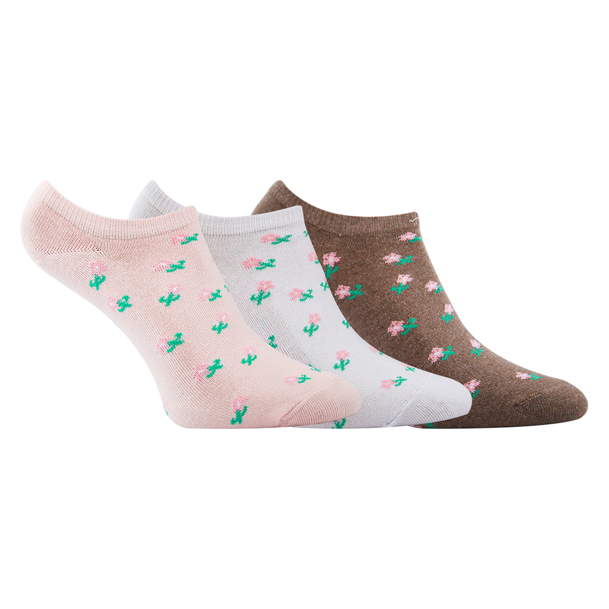 FUTURE FIT - A Pack Of 3 Pieces Plain LowCut Socks MultiColoure