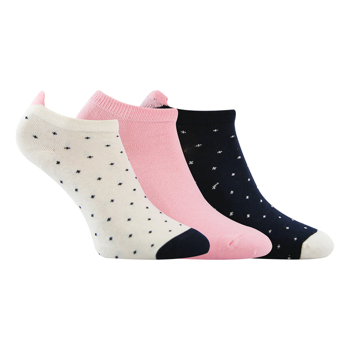 FUTURE FIT - A Pack Of 3 Pieces Plain LowCut Socks MultiColoure