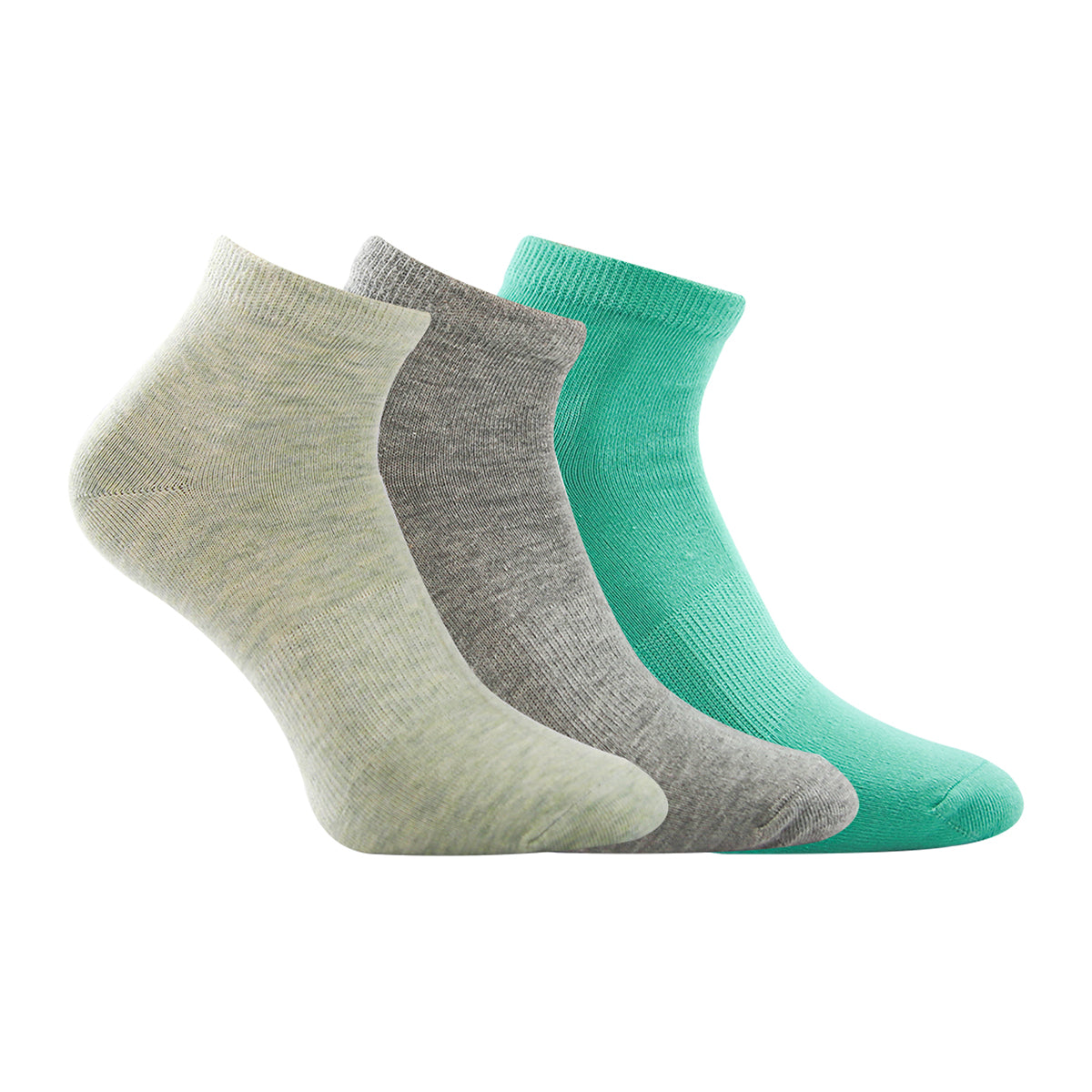 FUTURE FIT - A Pack Of 3 Pieces Plain Ankle Socks MultiColoure