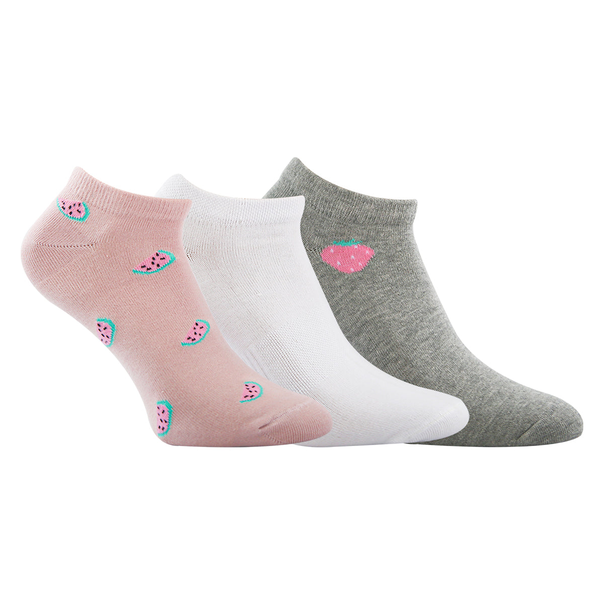 FUTURE FIT - A Pack Of 3 Pieces Plain Ankle Socks MultiColoure