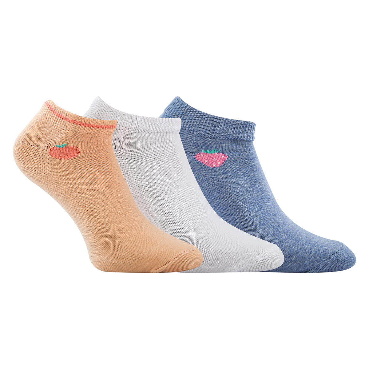 FUTURE FIT - A Pack Of 3 Pieces Plain Ankle Socks MultiColoure