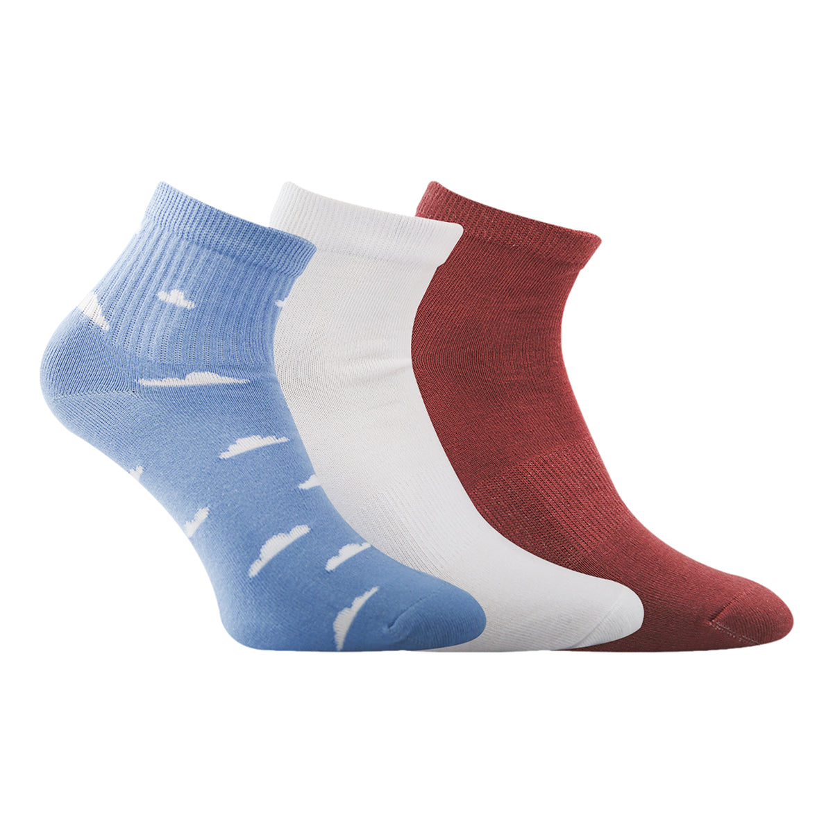 FUTURE FIT - A Pack Of 3 Pieces Plain Short Socks MultiColoure