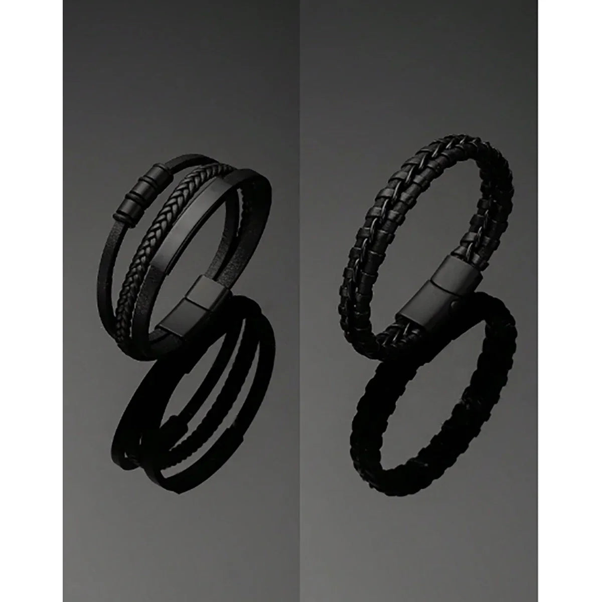 SHEIN ‚Äì Elegant Faux Leather Men‚Äôs Bracelet